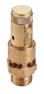 Safety valve with free exhaust - stainless steel 316 - brass pn40 (Photo #2)