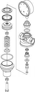 Réducteur de pression - Vue éclatée