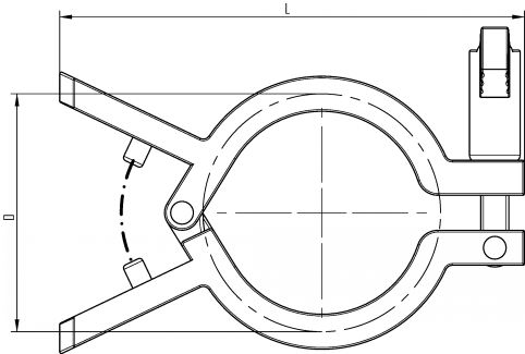 Collier clamp à ressort - Schéma