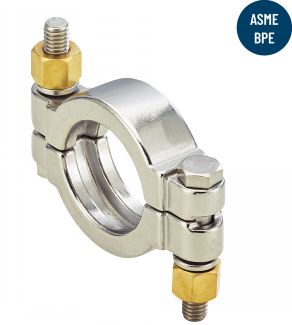 High pressure bolted clamp - stainless steel 304