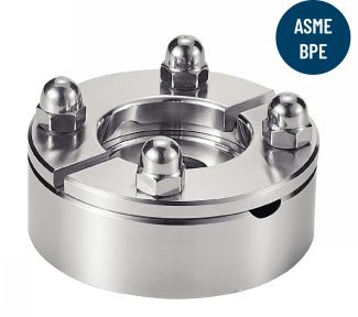 Front-flush aseptic flange - stainless steel 316l