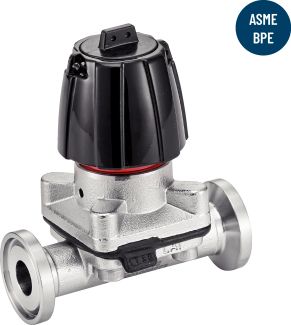 Manual pc diaphragm valve clamp - stainless steel cf3m (316l)