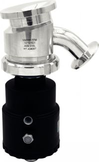 Pneumatic tank bottom diaphragm valve - stainless steel 316l