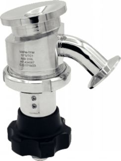 Manual tank bottom diaphragm valve - stainless steel 316l