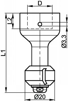 Tête de lavage à jets plats - rotation libre (Diagrama #4)