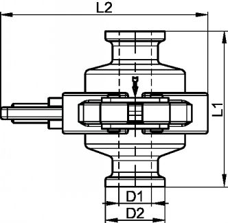 Thermostatic clean steam trap clamp - stainless steel 316l (Schema)