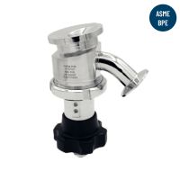 Manual tank bottom diaphragm valve - stainless steel 316l