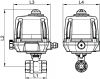 Vanne 2 pièces F/F avec actionneur électrique ATEX - Schéma