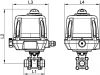 Vanne 3 pièces BW avec actionneur électrique ATEX - Schéma