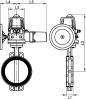 Butterfly valve with cast iron body - stainless steel butterfly - epdm gasket (58419) with positioning ip68 electric actuator (50846) (Schema #3)