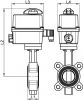 Vanne papillon avec actionneur électrique IP66 - Schéma