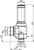 Soupape de sureté échappement canalisé - Schéma