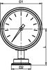 Manomètre à membrane aseptique (Diagrama)