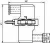 Thermostatic clean steam trap clamp - stainless steel 316l (Schema #2)